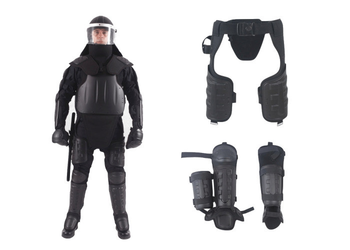 ABS And PC Plastic Anti Riot Armour Hard Shell With Foam Inner Padding