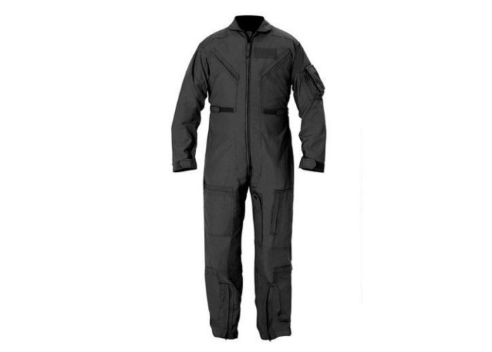 Black Nomex Flight Suit Tactical Jumpsuit Breathable And Comfortable