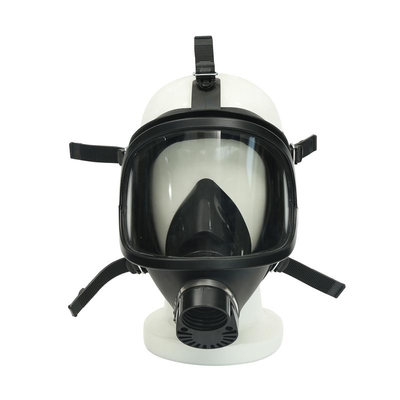 Military Army Natural Rubber Full Face Gas Mask With Filter Canister MGM01