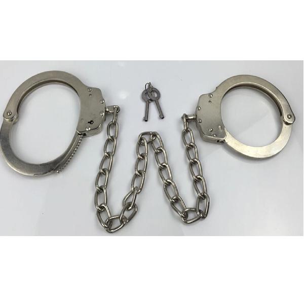 Police Leg Lock NIJ Standard Carbon Steel Police Leg Cuffs With Keys Anti Riot Police ...