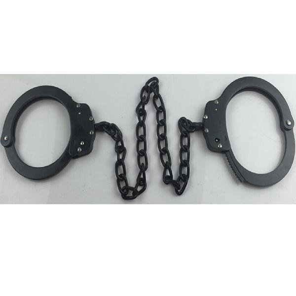 Police Leg Lock NIJ Standard Carbon Steel Police Leg Cuffs With Keys Anti Riot Police ...