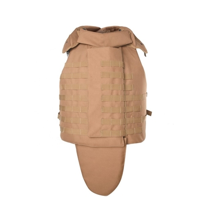 Adjustable Snap Button Military Tactical Bulletproof Vest Stops 9mm/.44 Bullets with Soft Trauma Pad