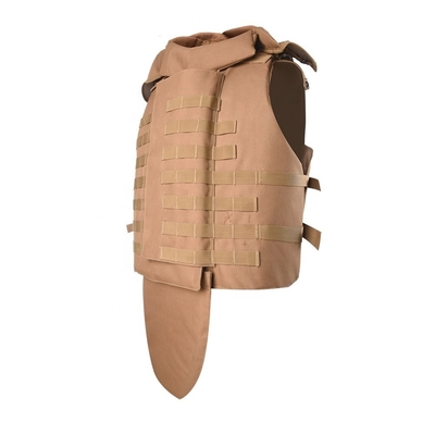 Adjustable Snap Button Military Tactical Bulletproof Vest Stops 9mm/.44 Bullets with Soft Trauma Pad