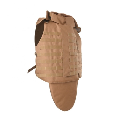 Adjustable Snap Button Military Tactical Bulletproof Vest Stops 9mm/.44 Bullets with Soft Trauma Pad