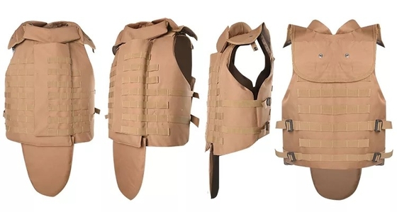 Adjustable Snap Button Military Tactical Bulletproof Vest Stops 9mm/.44 Bullets with Soft Trauma Pad