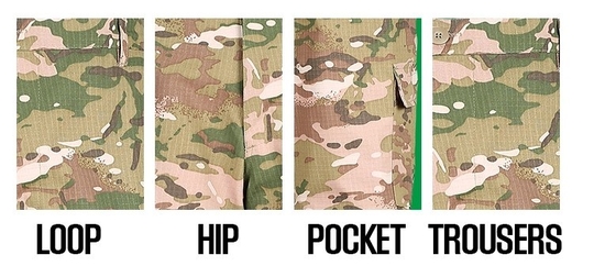 American Standard US Military Uniforms 35% Cotton 65% Polyester Military Training Uniform