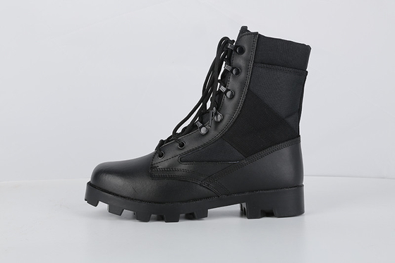 High Shoes Lightweight Desert Waterproof Sport Rubber Combat Shoes Black Leather Tactical Boots For Men