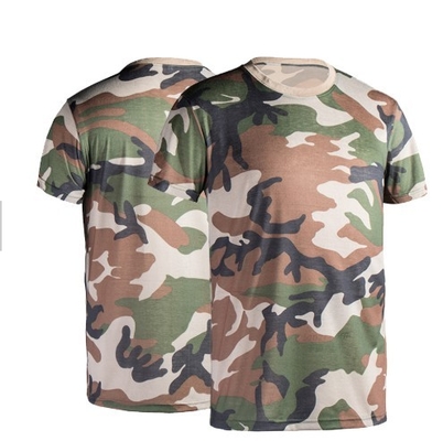 100% Cotton Military Tactical Wear Ripstop Camo Army T Shirt