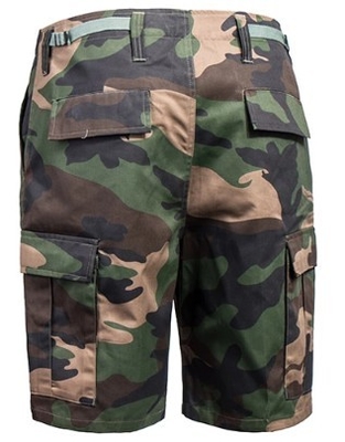 Anti Static Military Short Pants Pure Cotton Jungle Camouflage