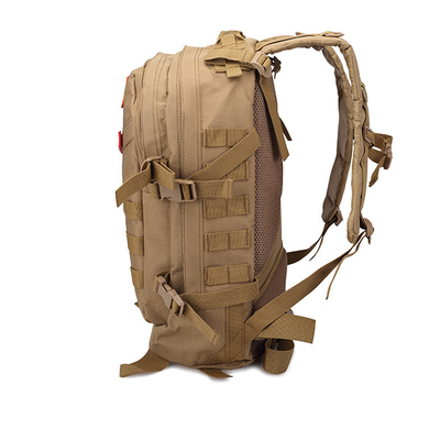Large 50l Molle Tactical Backpack Khaki Black With Air Cushion Belt