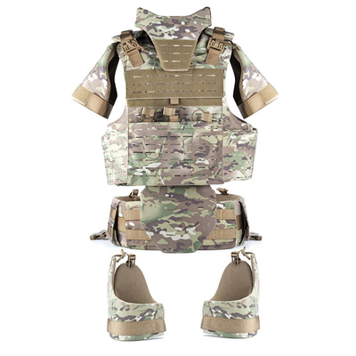 Multifunctional Military Tactical Bulletproof Vest Full Body PE Camo