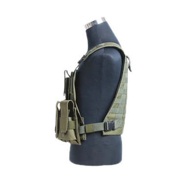 Nylon Combat Tactical Vest Adjustable Size Removable Shoulder Straps