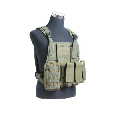 Nylon Combat Tactical Vest Adjustable Size Removable Shoulder Straps