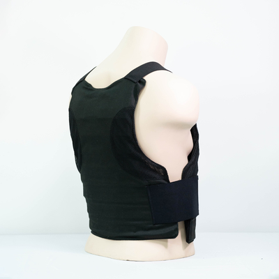 NIJ 0115.00 Stab Resistant Vest With Carbon Fiber Armor Pieces Coated Into Aramid Fabric