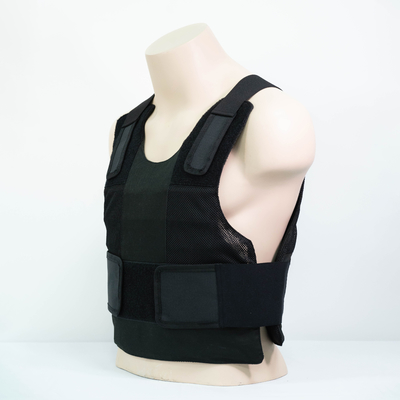 NIJ 0115.00 Stab Resistant Vest With Carbon Fiber Armor Pieces Coated Into Aramid Fabric