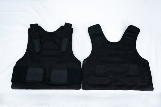 NIJ 0115.00 Stab Resistant Vest With Carbon Fiber Armor Pieces Coated Into Aramid Fabric