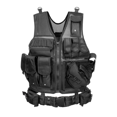 Tactical Vest Nylon Molle System 2.5kg Removable Shoulder Straps Adjustable Waist Straps