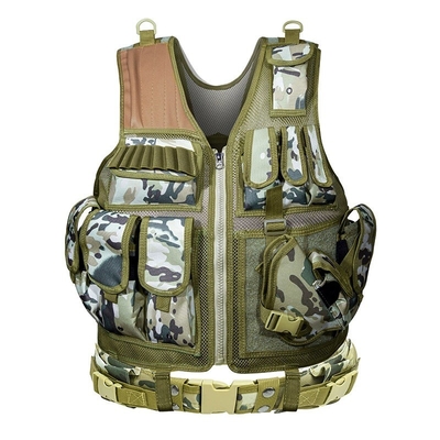 Tactical Vest Nylon Molle System 2.5kg Removable Shoulder Straps Adjustable Waist Straps