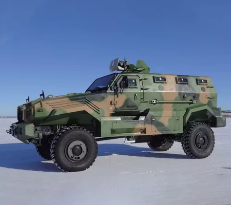 830KG Entire Weight Armored Security Vehicle Full Time Four-Wheel Drive Technology
