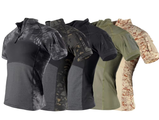 Tactical Uniform Short Sleeve Tactical Suit Camouflage Loose Quick Drying Outdoor Summer Sports Clothes