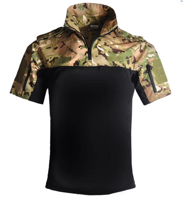 Tactical Uniform Short Sleeve Tactical Suit Camouflage Loose Quick Drying Outdoor Summer Sports Clothes
