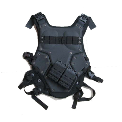 Adjustable Tactical Bulletproof Vest With Ballistic Plates And Trauma Pad