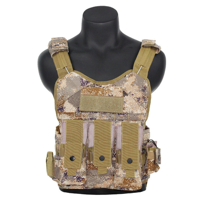 Ghost Tactical Vest Multifunctional Wear-resistant With Bulletproof Panel Outdoor Training Suit Eight-piece Camouflage