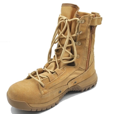 High Shoes Lightweight Desert Waterproof Sport Rubber Combat Shoes Black Leather Tactical Boots For Men