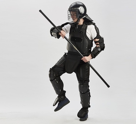 2024 New Fully Defense Black Rigid Flame Retardant Riot Suit Anti Hit Suit Safety Riot Suit