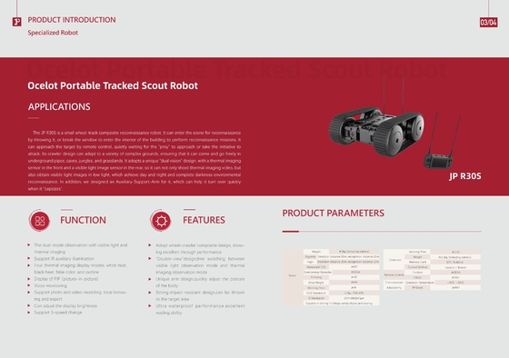 Ocelot Portable Tracked Scout Robot