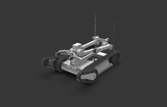 Remotely operated tracked explosive-detonation robot, all-terrain explosive-detonation vehicle