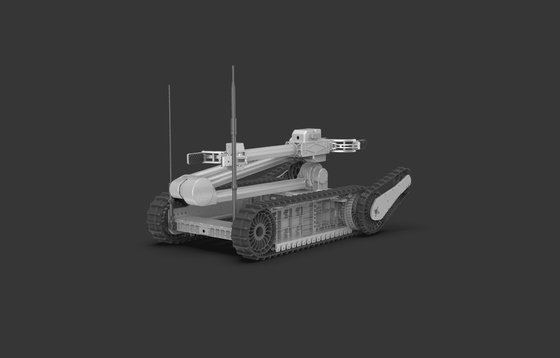 Remotely operated tracked explosive-detonation robot, all-terrain explosive-detonation vehicle