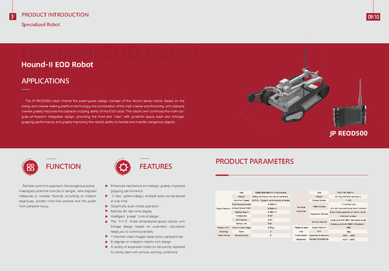 Remotely operated tracked explosive-detonation robot, all-terrain explosive-detonation vehicle