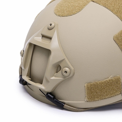 FAST Ballistic Helmet NIJ IIIA Ballistic Protective Headgear Kevlar Tactical Large Size High Cut Khaki Helmet