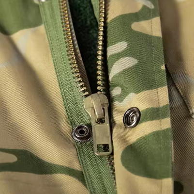 T65/C35 Solid Fabric Mens Military Tactical Long Sleeve Jackets and Pants with Split Leather