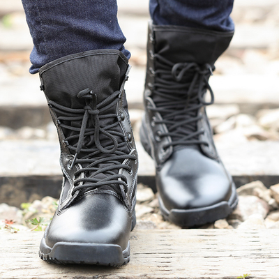 Tactical Boots with Ankle Support for Security Personnel