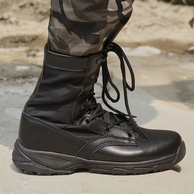 Breathable Midcalf Combat Rubber Boots with Insulated Lining for Men