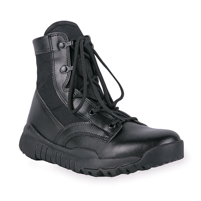 Mid Calf Tactical Boots with Waterproof Leather Lace up Closure / Cotton Lining