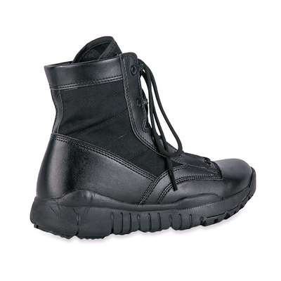 Mid Calf Tactical Boots with Waterproof Leather Lace up Closure / Cotton Lining