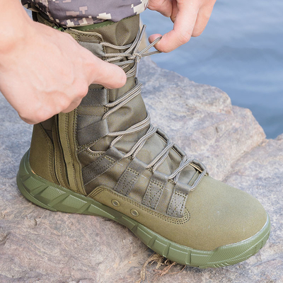 Professional Combat Tactical Boots for Law Enforcement and Military made of leather cotton lining