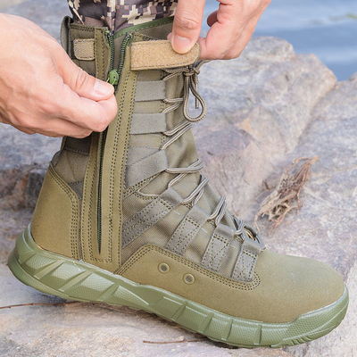 Professional Combat Tactical Boots for Law Enforcement and Military made of leather cotton lining