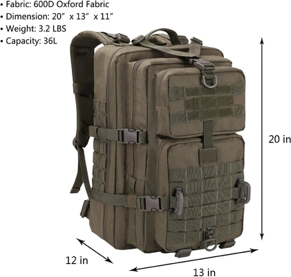 10L Quick Release Buckle Tactical First Aid Case / First Aid Tactical Bag with Reflective Strip