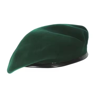 Top Quality Tactical Adjustable Custom Woolen Beret With Silver Badge