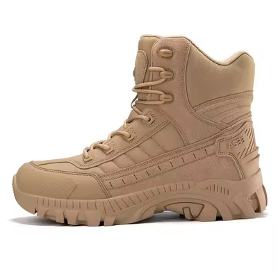 Durable Outdoor Hiking Breathable Leather Botas Men Safety Camo Style Boots for Combat Training and Outdoor sports