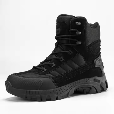 Durable Outdoor Hiking Breathable Leather Botas Men Safety Camo Style Boots for Combat Training and Outdoor sports