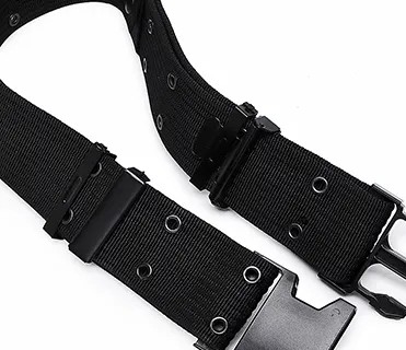 Black Quick Release Outer Waterproof PP Custom Webbing Tactical Belt For Men Tactical Training Outdoor Sports And Hiking