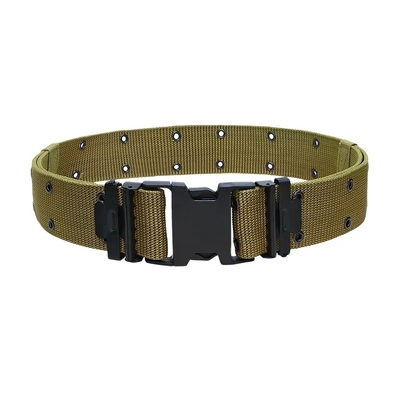 Khaki Waterproof  Quick Release PP Webbing Belt Duty Belt Tactical For Outdoor Training And Hiking
