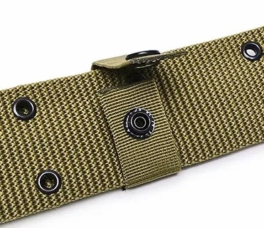 Khaki Waterproof  Quick Release PP Webbing Belt Duty Belt Tactical For Outdoor Training And Hiking