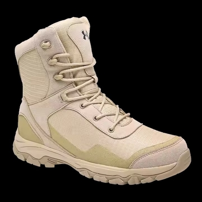 Khaki Waterproof  Anti-slip Comfortable Tactical For Training Hiking Outdoor Training Boots For Men