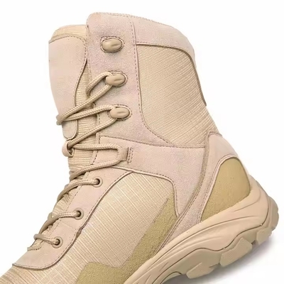 Khaki Waterproof  Anti-slip Comfortable Tactical For Training Hiking Outdoor Training Boots For Men